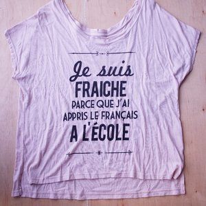 TEEOLOGY limited ed. luxury t-shirt "Je suis" M
